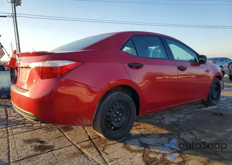 2015 Toyota Corolla L z USA, uszkodzony, nr VIN 2T1BURHEXFC282096